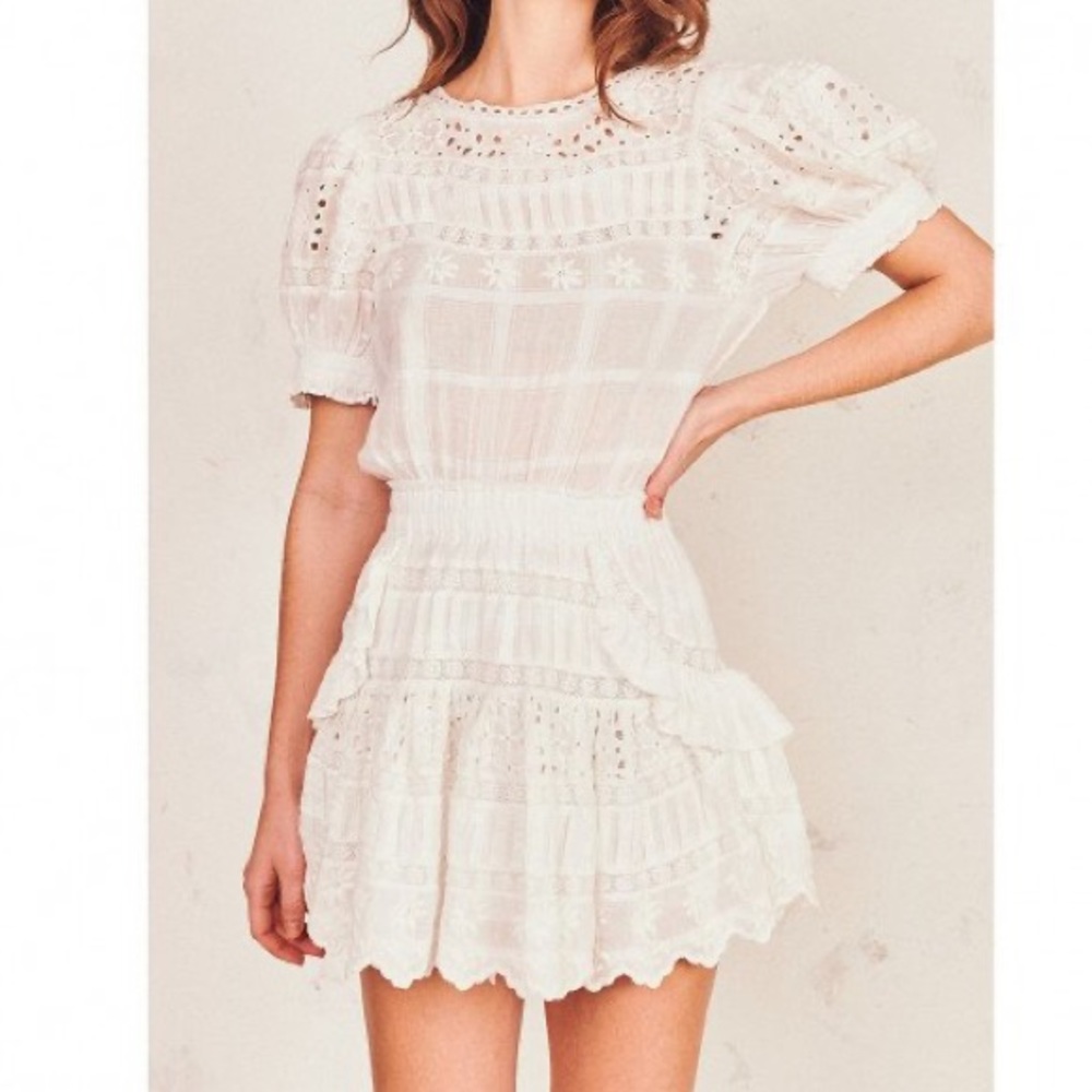 Loveshackfancy Augustine Mini Dress, size XS